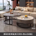 Glossy italian grey + glossy snow mountain white - black frame grey cabinet