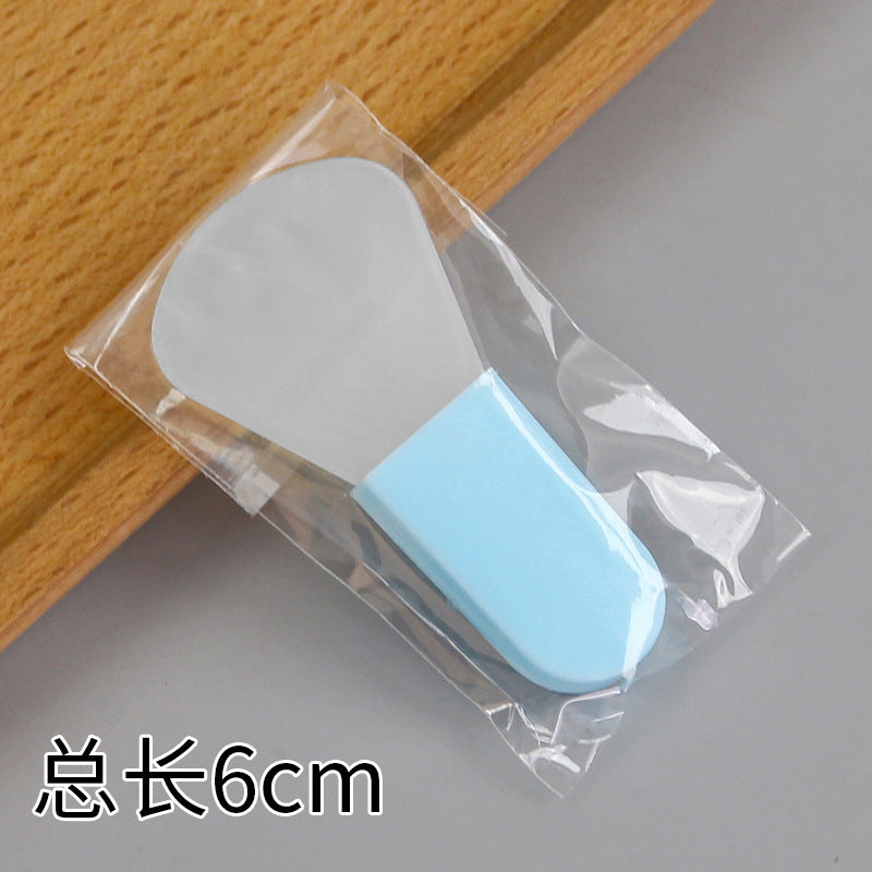 Beauty silicone brush facial mask brush makeup brush soft bristle head brush mud mask beauty tool fan-shaped fruit acid brush