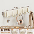 Door back hook milk white-5 hooks [patch type]