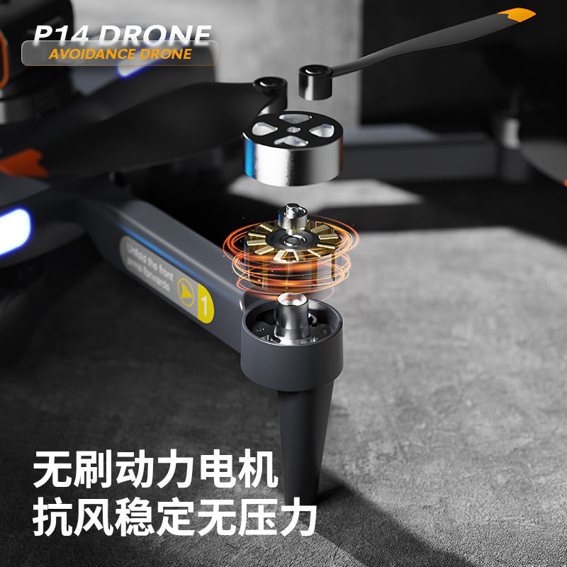 P14pro brushless drone - gps auto-return, hd aerial photography, long-endurance obstacle avoidance remote control aircraft