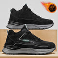 Winter new men's shoes: fleece-lined, warm, double-layer cotton shoes for men - waterproof, slip-resistant, work safety, wear-resistant, thick-soled athletic shoes