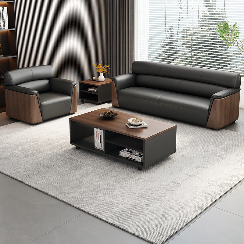 Saint li office sofa - minimalist modern office business sofa set for reception, meeting, and negotiation