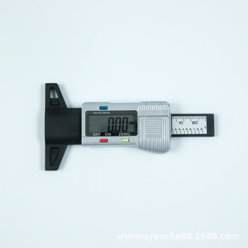 Manufacturers supply tire pattern depth measurement plastic tire ruler, electronic digital tire pattern measurement ruler