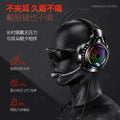Silver sculpt q7 over-ear wired gaming headset with rgb lighting, 7.1 surround sound, usb connectivity - private label design for cross-border e-commerce (amazon compatible)