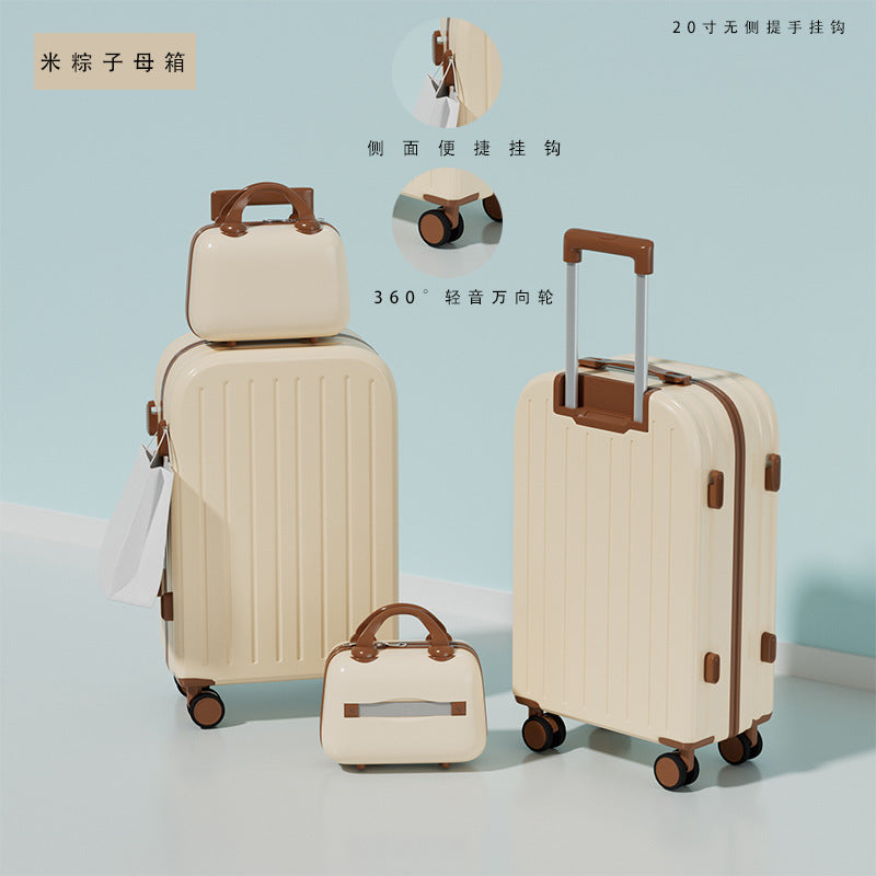 New 26-inch child and mother suitcase, men's and women's universal wheel trolley case, strong and durable password case, 20-inch suitcase