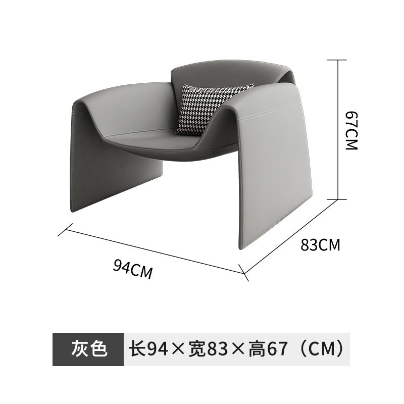 Balcony italian chair reception casual single sofa living room special-shaped creative m-shaped crab chair tiger chair