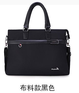 New Portable Business File Bag Fashion Men's Computer Handbag Casual Oxford Cloth Men's Large Capacity Briefcase