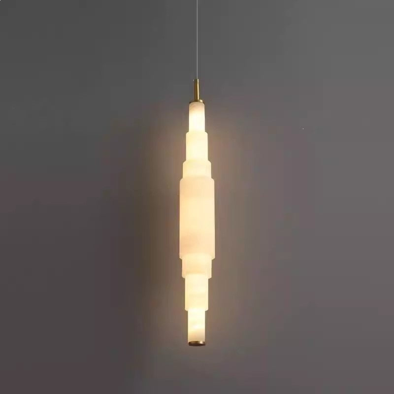 Spanish marble chandelier - modern minimalist bedroom bedside lamp - designer style for living room, dining room, and bar counter lighting