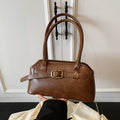 Korean style niche versatile shell bag for women - autumn 2025 retro work commute shoulder bag - high-end handbag