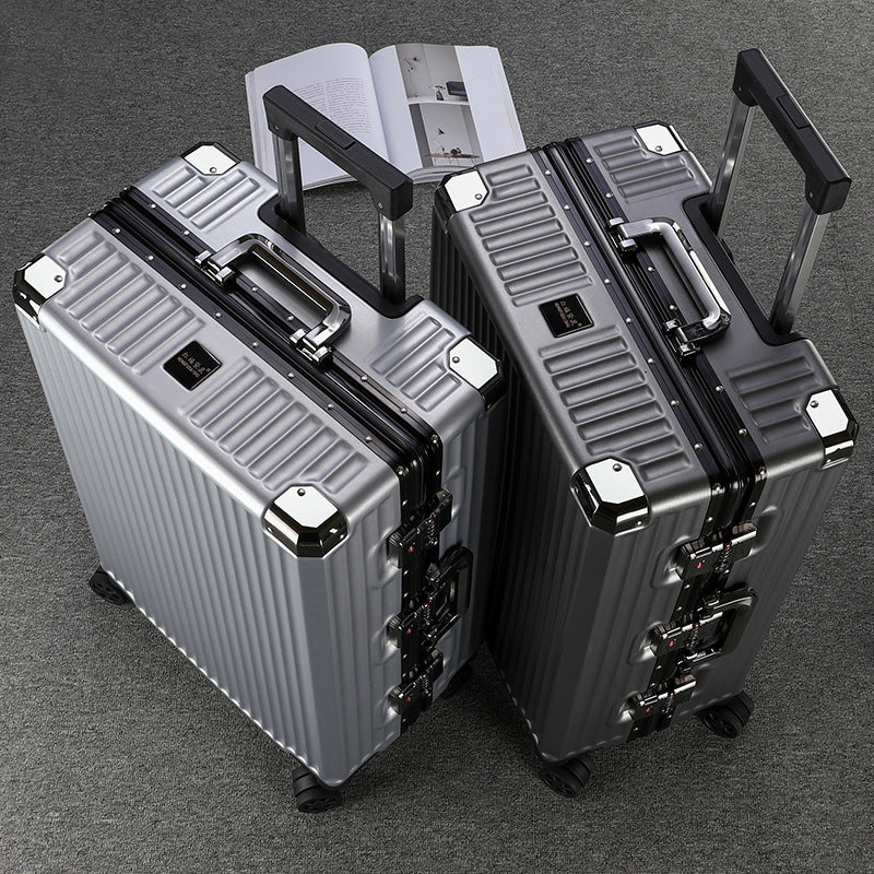 Luggage 2023 new thickened silent wheel password box can sit large capacity female strong and durable suitcase oversized