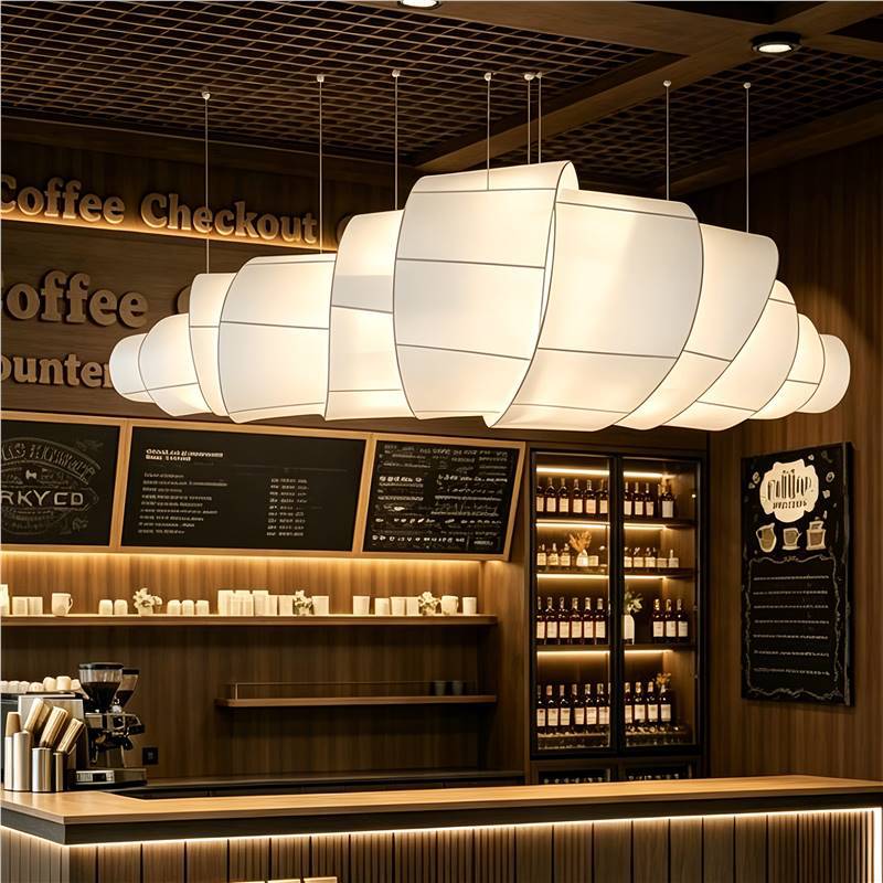 Coffee shop front desk, dining room pendant lights, creative clothing store, designer fabric, bakery, japanese restaurant, hotel art lighting