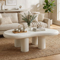 Microcement tea table cashew living room coffee table wabi-sabi style export cream style creative simple small apartment coffee table