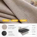Japanese style thickened full blackout cotton and linen curtains blackout and heat insulation curtain cloth living room bedroom hotel shaoxing curtain wholesale