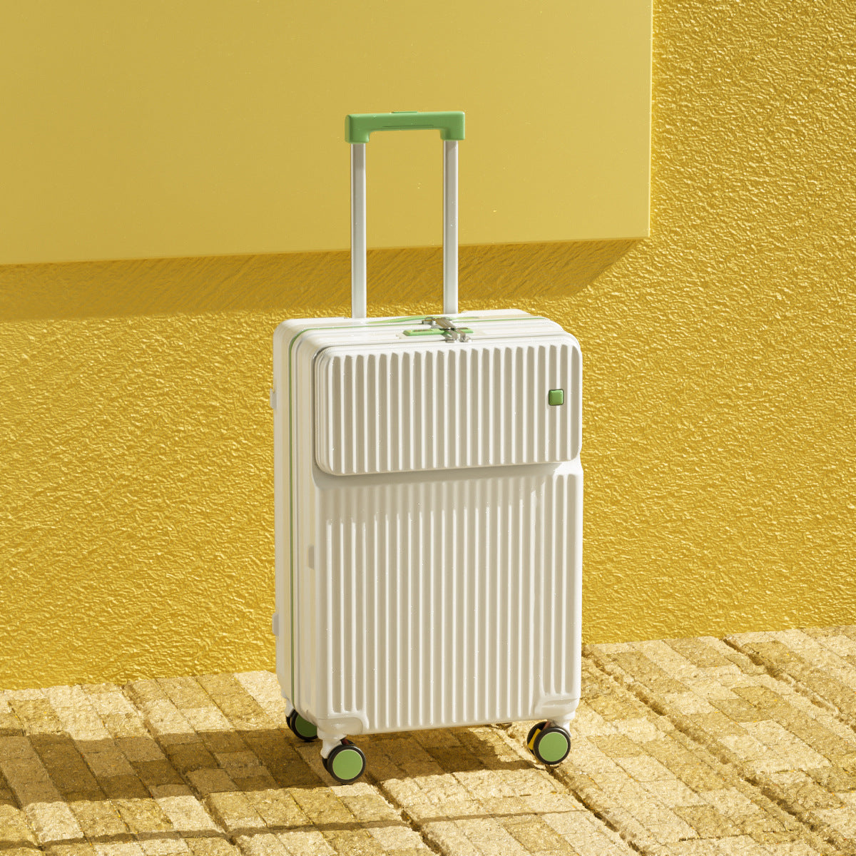 2025 new suitcase front open password box simple boarding large capacity durable high value suitcase