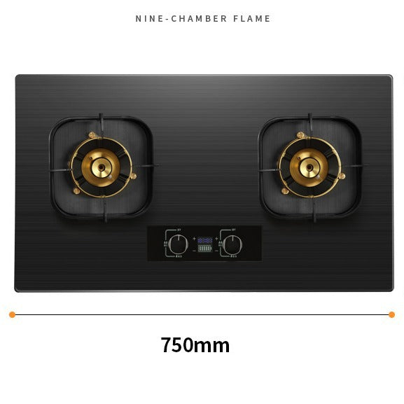 Gas stove for home double stove direct injection pressurized fierce fire table embedded dual-purpose natural gas liquefied gas stove high power energy saving