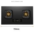 Gas stove for home double stove direct injection pressurized fierce fire table embedded dual-purpose natural gas liquefied gas stove high power energy saving