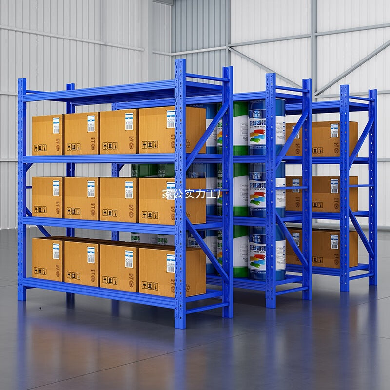 Shelf Storage Shelf Multi-layer Display Shelf Heavy-duty Thickened Storage Goods Iron Shelf Warehouse Household Supermarket Warehouse