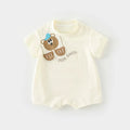 Summer cartoon short-sleeve ins style baby clothes - trendy & super cute romper, lightweight outfit for crawling and going out