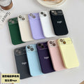 Premium large view camera lens protector case for apple 15 pro max, 12, liquid silicone iphone 13 & 14