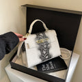 new arrival bag women's fashion crocodile pattern embossed square satchel bag kelly bag elegant shoulder women's crossbody bag
