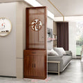 New chinoiserie screen partition living room blocking movable living room entrance partition cabinet new arrival solid wood shoe cabinet sideboard