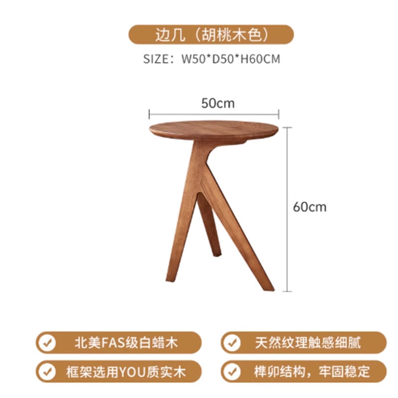 Genuine leather solid wood single sofa chair - minimalist armchair for study, living room, walnut finish - designer accent chair