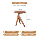Genuine leather solid wood single sofa chair - minimalist designer armchair for study or living room - walnut finish