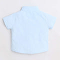 summer british style overalls boy's short-sleeve shirt & korean style pants set - cotton, wholesale for boys