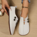 new export soft leather flat casual women's shoes - summer slip-on loafers, simple & stylish, plus size available