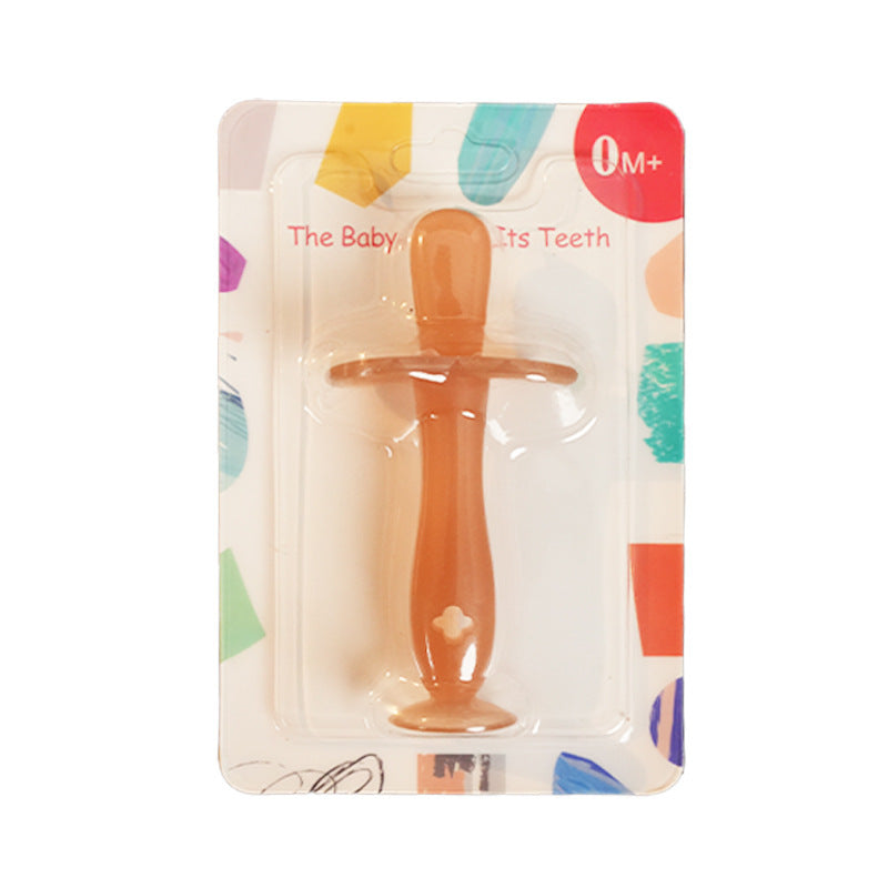 English card, silicone molar, baby molar toy, molar glue, baby silicone toothbrush, suction cup, molar stick.