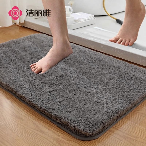 Jielia bathroom floor mat bathroom absorbent kitchen face towel door pad quick drying foot pad toilet non-slip towel pad