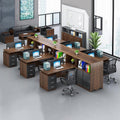 Saint li screen desk chair financial table workstation card slot casual modern staff computer desk