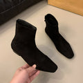 autumn new arrival: plus-size women's flat ankle boots for cross-border e-commerce. sizes 35-42 available. wholesale options and dropshipping services available for  and