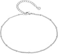 Amazon fashion minimalist layered anklet cute beaded chain summer anklet bohemian beach anklet seaside
