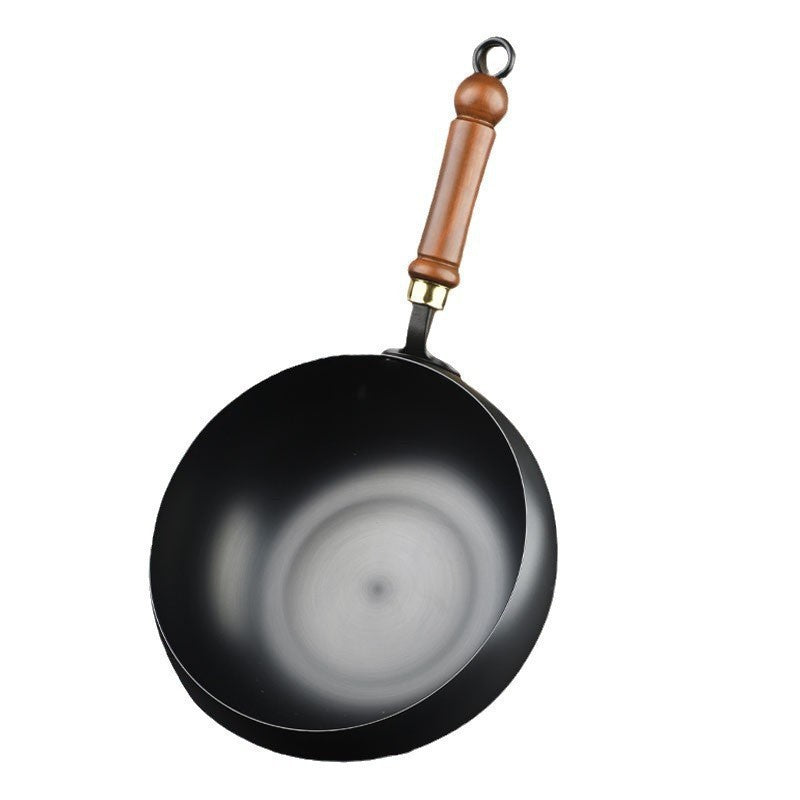 Cross-border explosion Mini small iron pan Small wok Household wok Uncoated pan Ancient belly pan