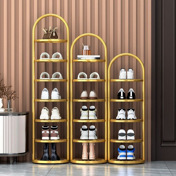 New home shoe rack entry port light luxury indoor layered Internet celebrity dormitory 2025 explosion storage artifact simple