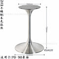 Stainless steel natural color round brushed chassis diameter 500