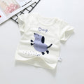 Wholesale baby short-sleeve t-shirts: 100% cotton crew neck printed tops for boys and girls - summer a-grade base layers