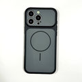 Niche stylecontrast color magnetic phone case suitable for iphone16/15pro apple 17max anti-fall case wholesale