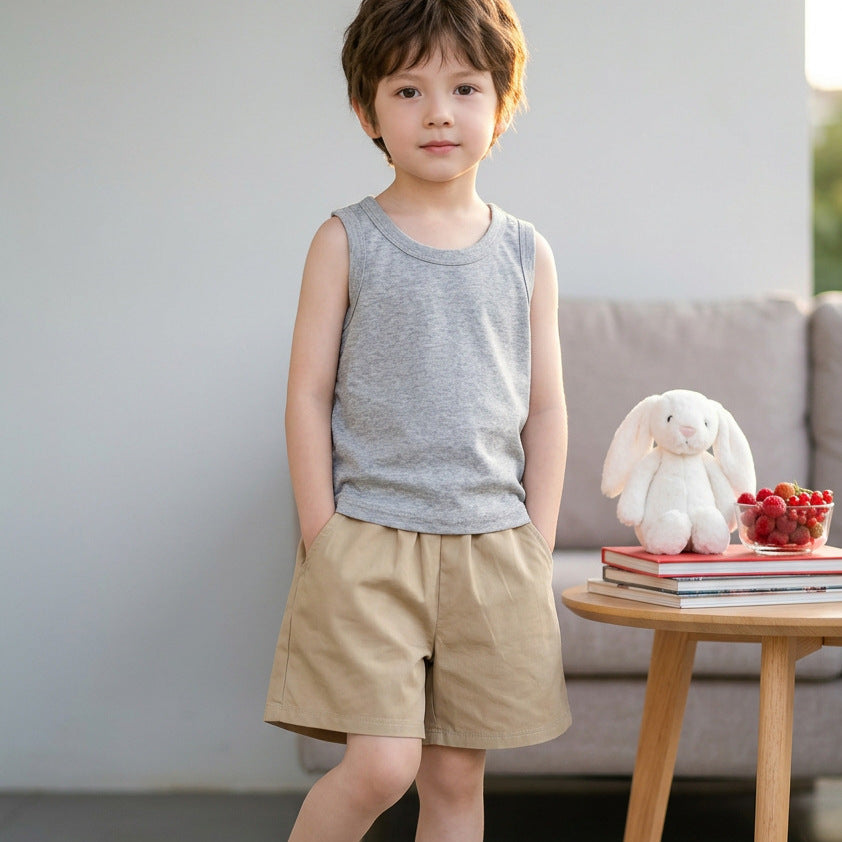 Kids' cotton shorts, class a, summer new arrivals, boys' and girls' casual home shorts, children's clothing, cross-border wholesale