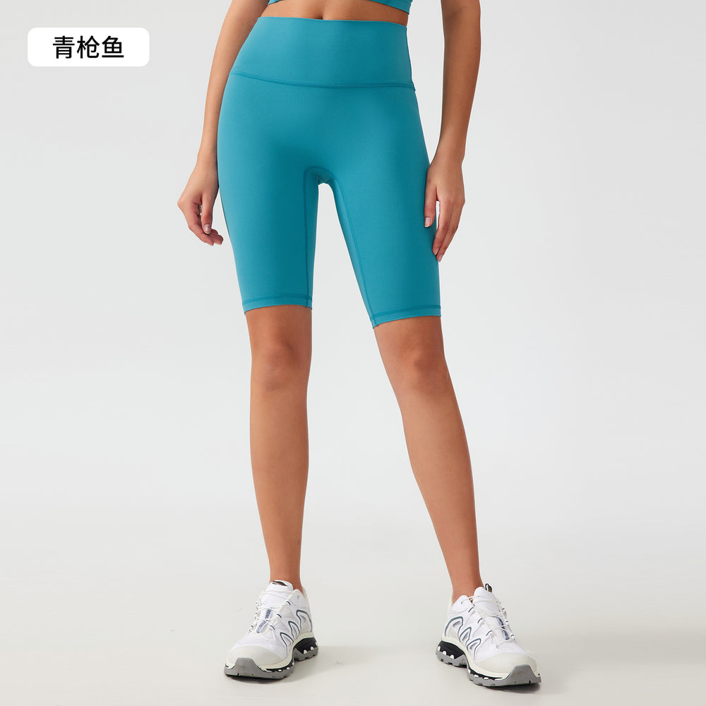 Free sizefree size no awkward line yoga shorts tummy control butt lift fitness sports half length pants for women ag004