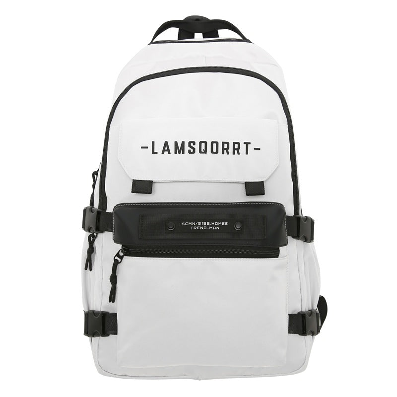 Cross-border wholesale student schoolbags Large capacity multi-layer light casual backpacks Male junior high school student schoolbags