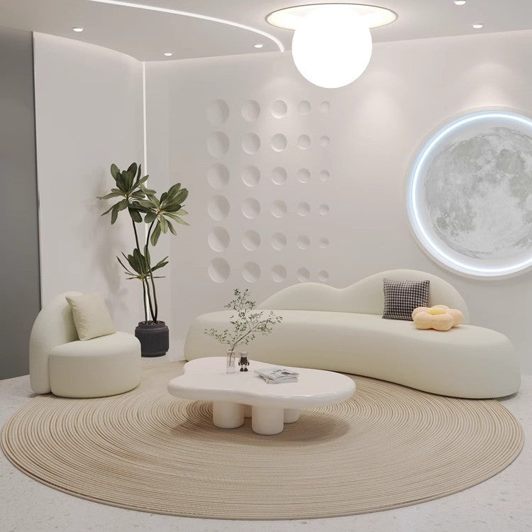 Accessible luxury cream cloud coffee table living room for home  new arrivalcasual modern small apartment normcore tea table tea table