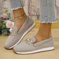 new cross-border casual women's flats - spring solid color round toe low-cut european and american soft sole work shoes, loafers