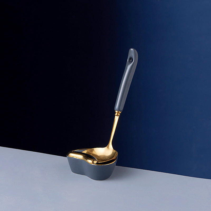 Stainless steel soup ladle spoon kitchen utensils tableware hot pot spoon kitchen gadgets cooking household hot pot spoon soup ladle