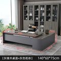 Minimalist modern office furniture desk and chair set - executive manager's desk, ceo desk, boss desk