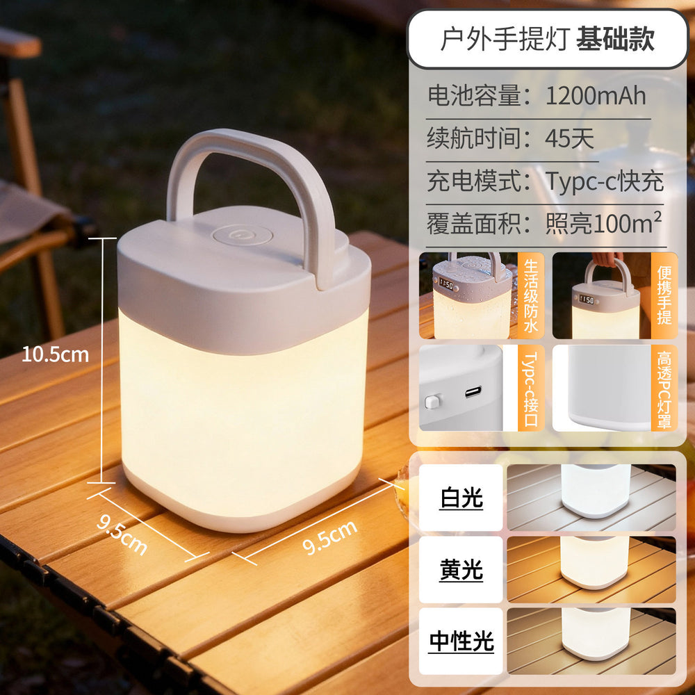 Camping lantern - super bright, long-lasting, rechargeable, emergency home & outdoor lighting, ambient light, hanging tent camp light