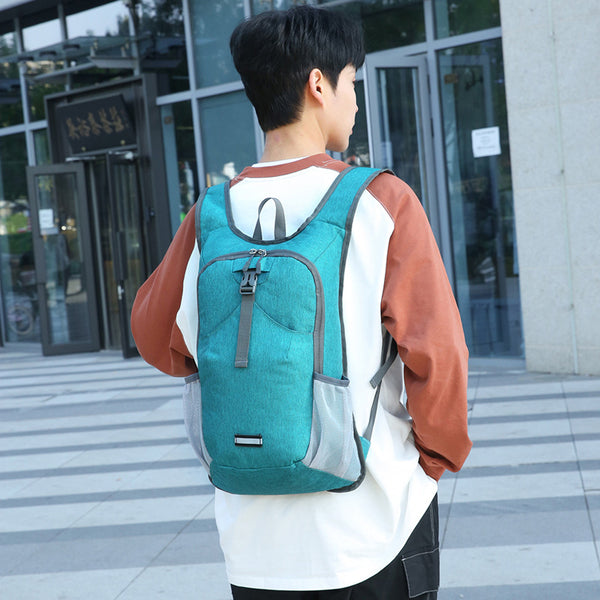 Outdoor folding backpack New cycling bag Foldable casual men's and women's sports bag European and American outdoor mountaineering bag Ultra light