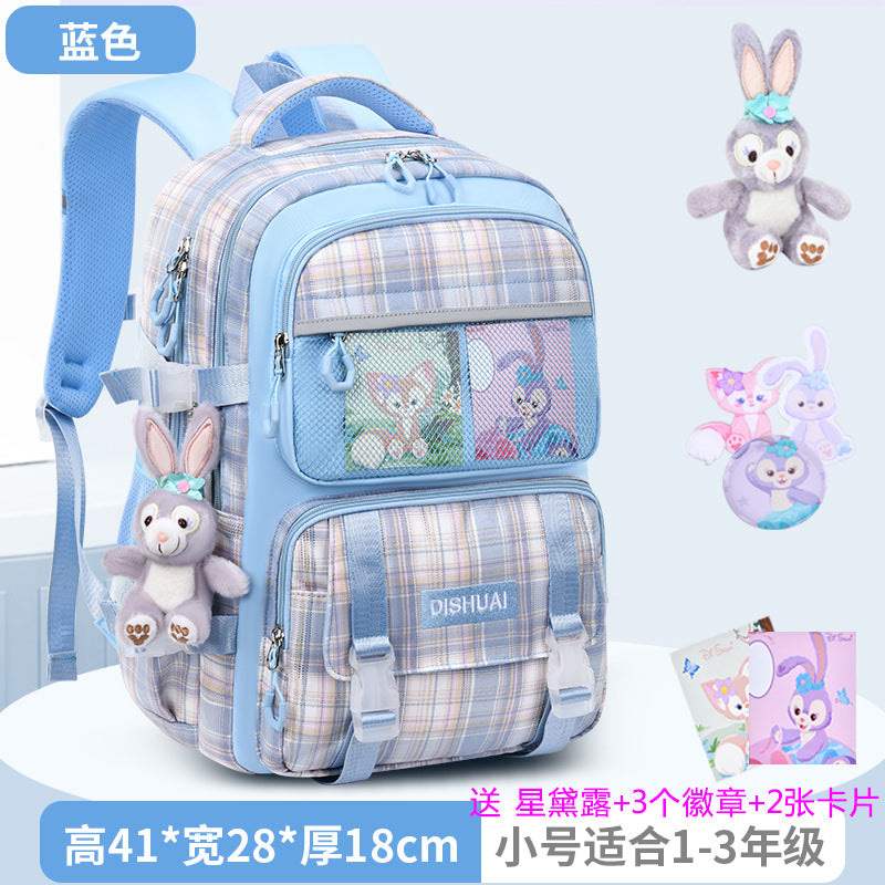 2026 new school backpack for girls, grades 1-6: ultra-lightweight, ergonomic, and spine-protecting backpack for elementary school students