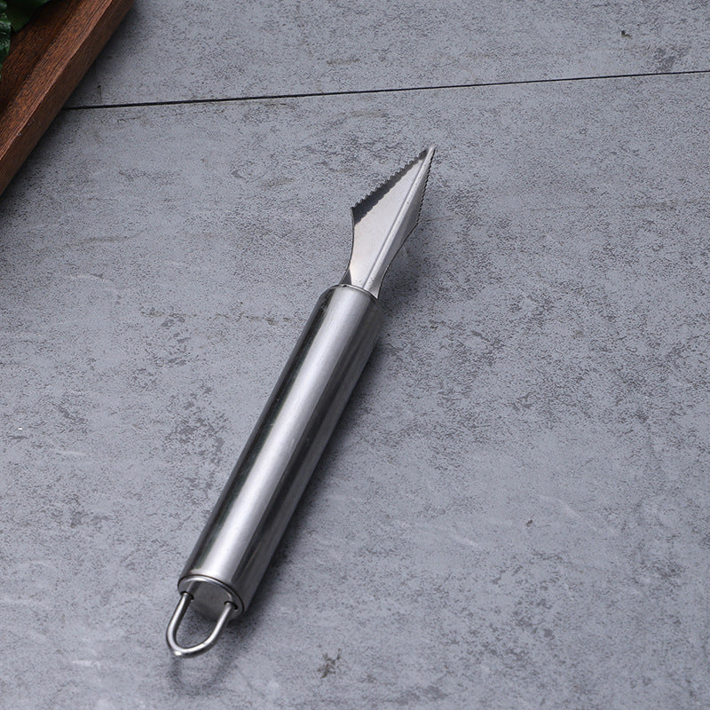 Stainless steel fruit and vegetable baller - carving knife, ball scoop, fruit platter diy tool kitchen utensil set